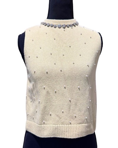 Zara womens cream rhinestone - womens,