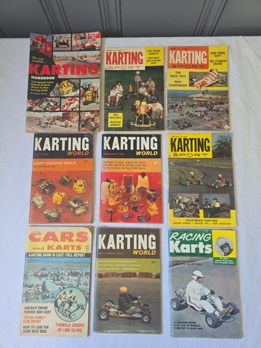 Vintage lot karting sport - of,