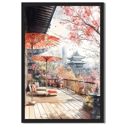 Japanese spring terrace - japanese,