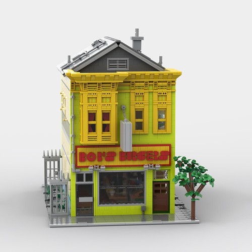Retro burger restaurant - burger,