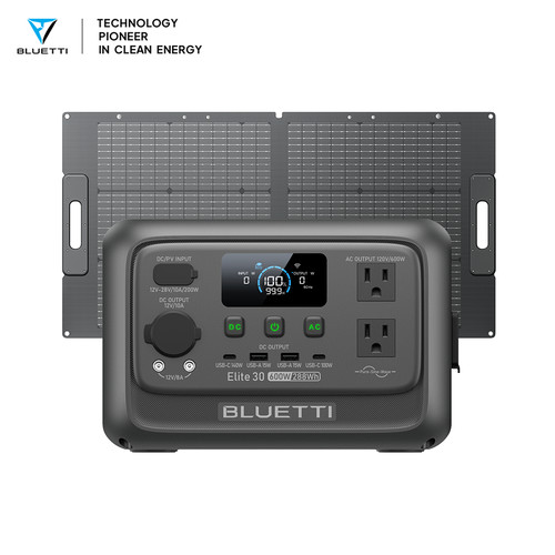 Bluetti elite 100w - bluetti, solar