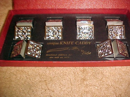 Vintage unique knife caddy set - unique,