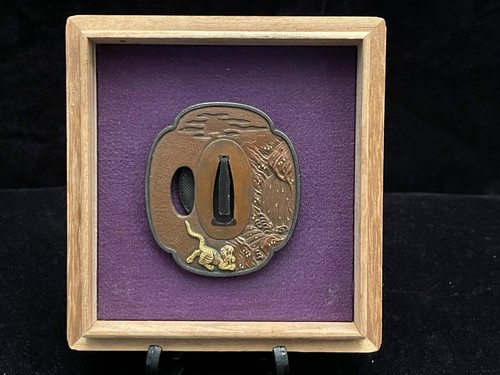 Antique copper 鍔 tsuba - copper,