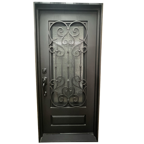 Wrought iron entry door - wrought, 37x81