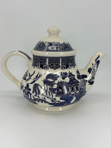 1960s churchill blue willow - blue,