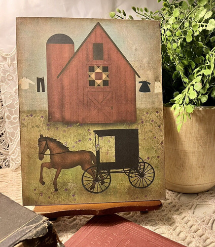 Primitive folk art red - folk,