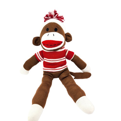 Dan dee sock monkey - 19″, red