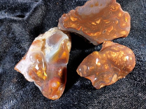 Mexican fire agate rough - mexican,