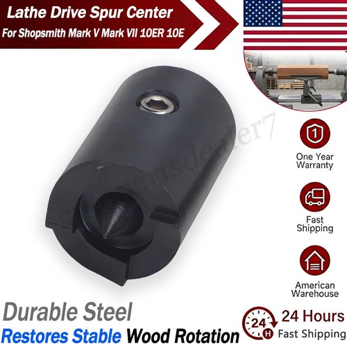 Wood lathe drive spur center - drive,