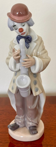 Lladro sad sax - #5471, clown