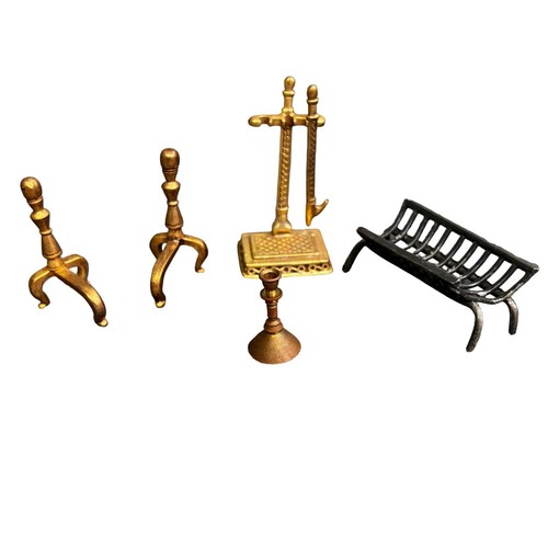 Miniature dollhouse fireplace - dollhouse,