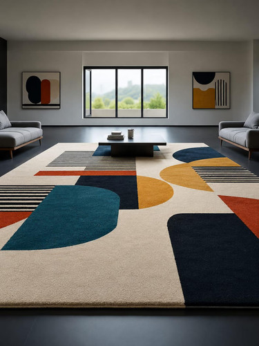 Modern abstract hand tufted - abstract,