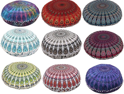 Large mandala floor - mandala, pillow