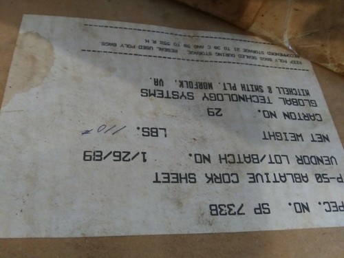 Gasket tile cork - gasket,