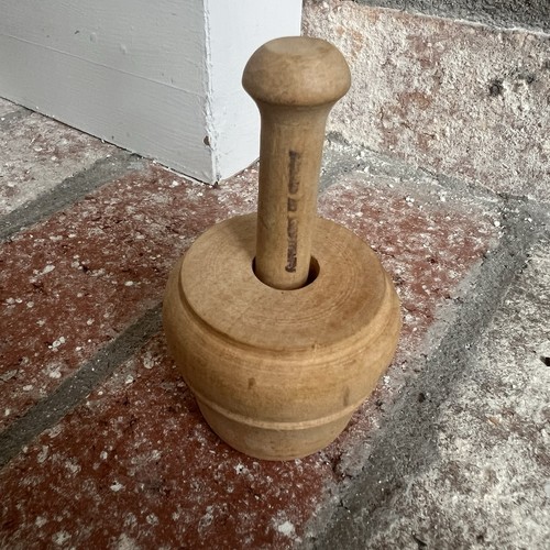 Vintage mini wooden butter - vintage,