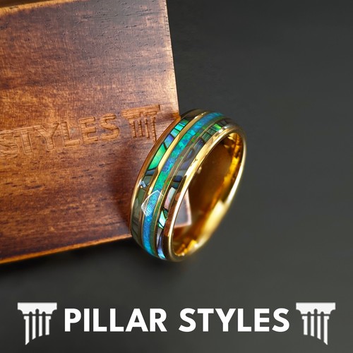 14k gold ring men wedding - gold,