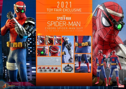 Hot toys spider man cyborg - toys, 1/6