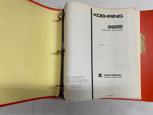 Koehring 866e hydraulic - koehring,