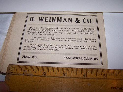 1917 weinman co cash - &,