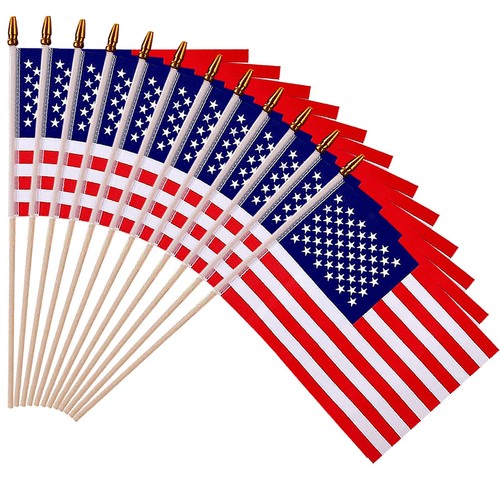 Pack mini american flags - 12,