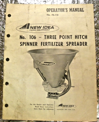 Avco new idea operator - new,