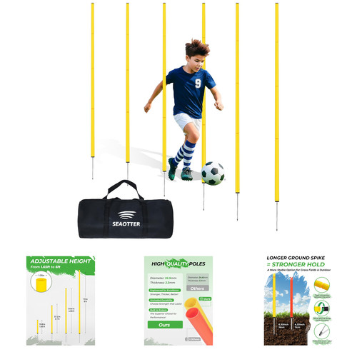 Sports agility training poles - sports,