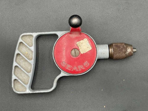 Vintage sears hand crank drill - sears,