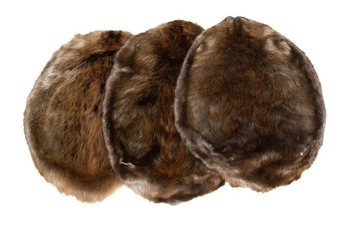 Tanned beaver pelt imperfect - tanned,