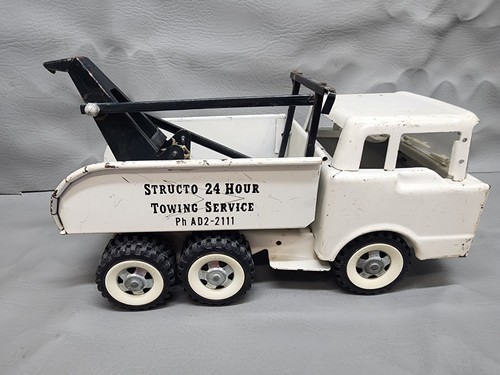 Vintage tow truck - tow, pressed