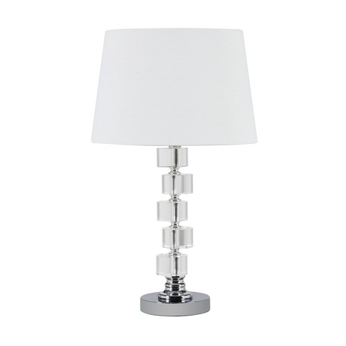 Silver crystal stacked geo - silver,