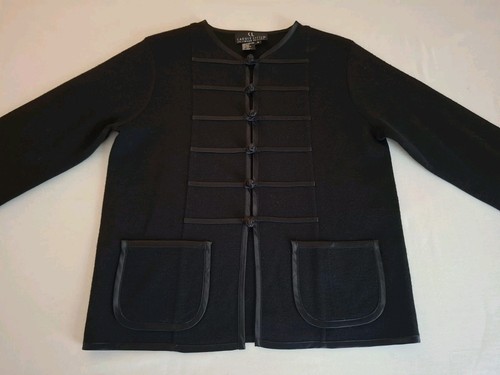 Vtg carole little black knit - little,