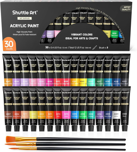 Color acrylic paint set - 30,