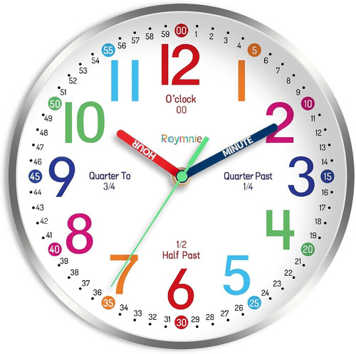 Kids learning wall clock - wall,
