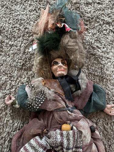 Vintage witch marionette - witch,