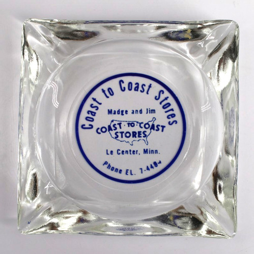 Vintage marketing ashtray - marketing,