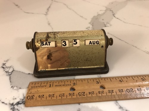 Brass rolling day date - brass,