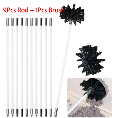 Flexible chimney sweep set - sweep,