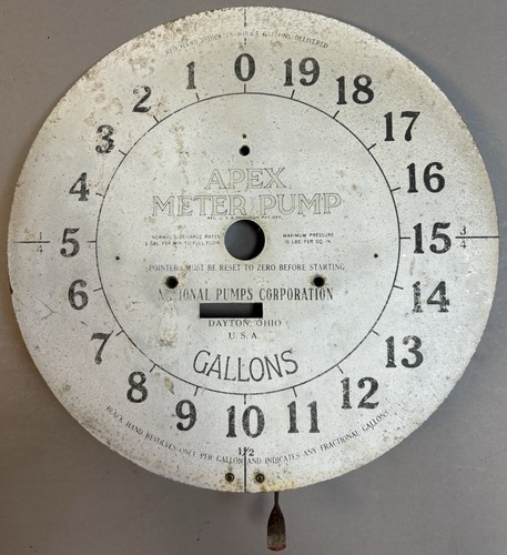 Vtg 30s apex meter - apex, clock