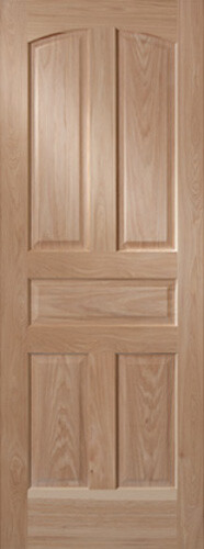 Red oak panel arch top - red,