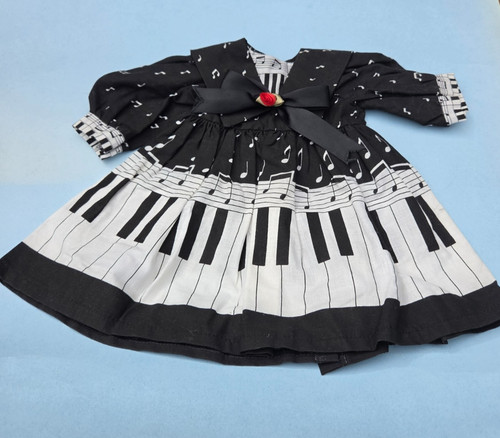 Piano skirt party doll dress - piano,