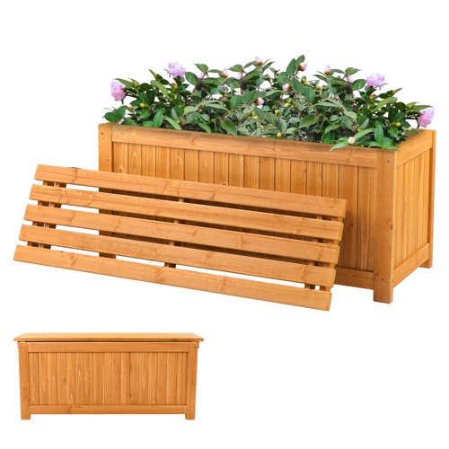 Wood bench 1 - wood, 2-in-1