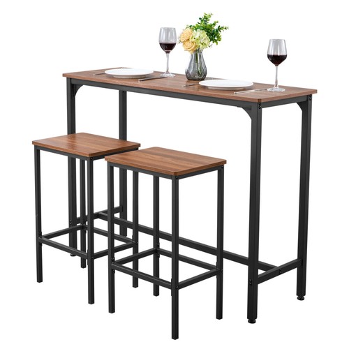 3pcs bar table set rounded - 3pcs,