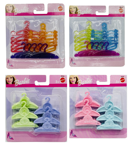 Barbie hangers color - barbie,