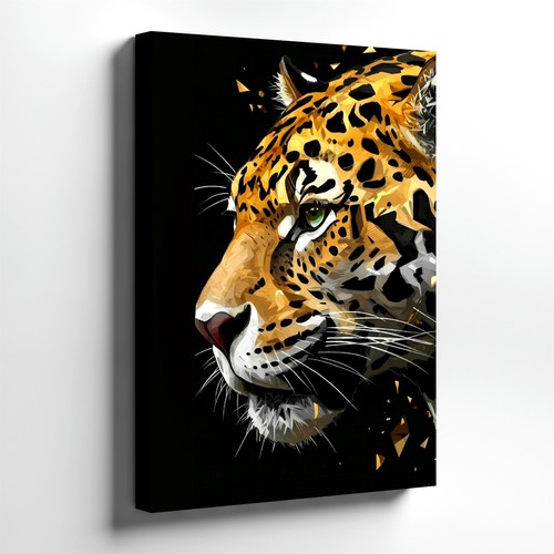 Wall art leopard - art, portrait