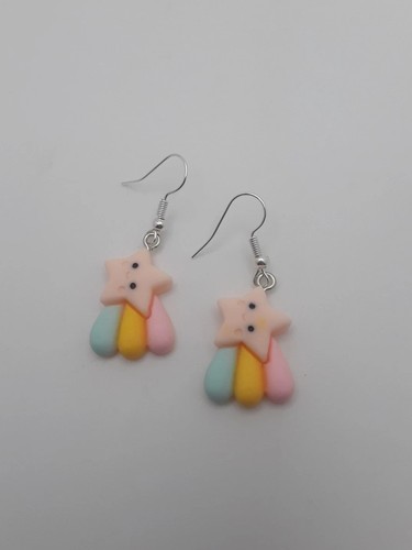 Cute star rainbow cloud - cloud, dangle