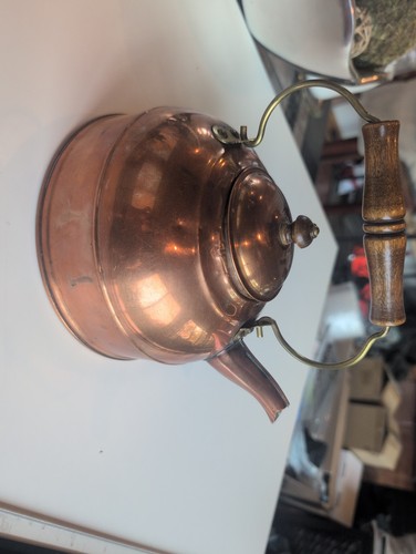 Antique revere ware tea pot - tea,