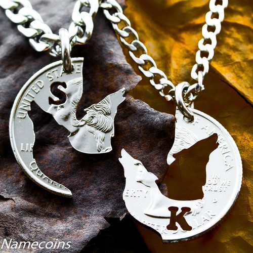 Howling wolf necklace - howling,