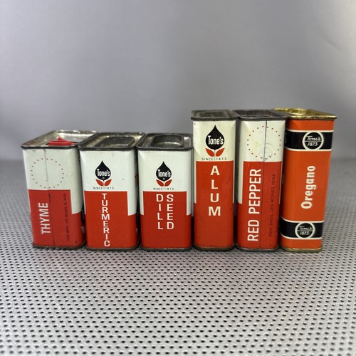 Vintage tones spice - spice, tins