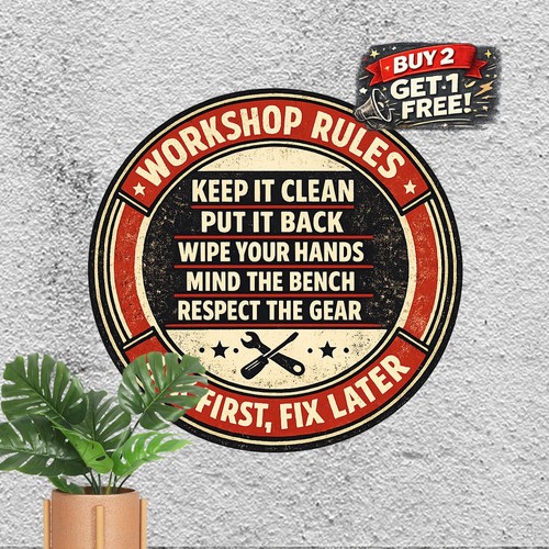 Workshop tool rules wrench art - rules,