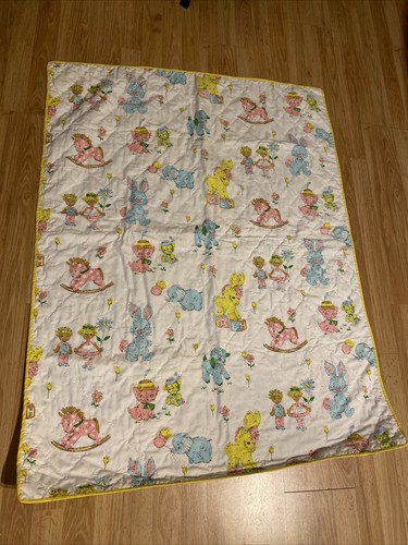Vtg x36 baby blanket - vtg,